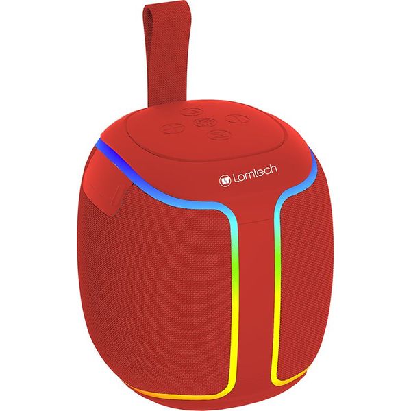 LAMTECH RGB DETACHABLE WIRELESS SPEAKERS 5W RED LAM981005