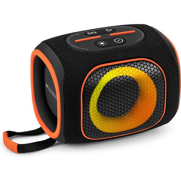 LAMTECH PORTABLE RGB WIRELESS V5.3 SPEAKER 20W BLACK ORANGE LAM980978