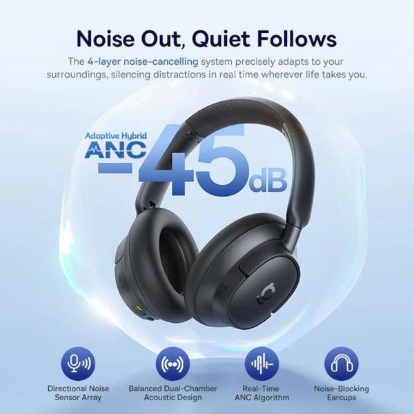 BASEUS BASS BH1 NC HANDSFREE BLUETOOTH MULTIPOINT BLACK