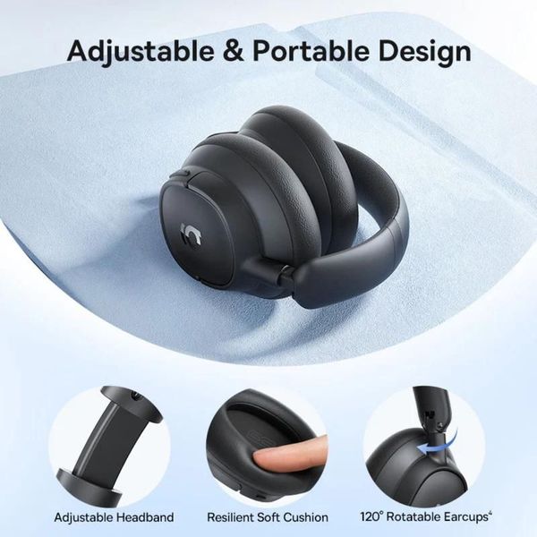 BASEUS BASS BH1 NC HANDSFREE BLUETOOTH MULTIPOINT BLACK