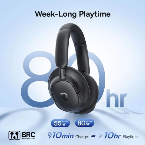BASEUS BASS BH1 NC HANDSFREE BLUETOOTH MULTIPOINT BLACK