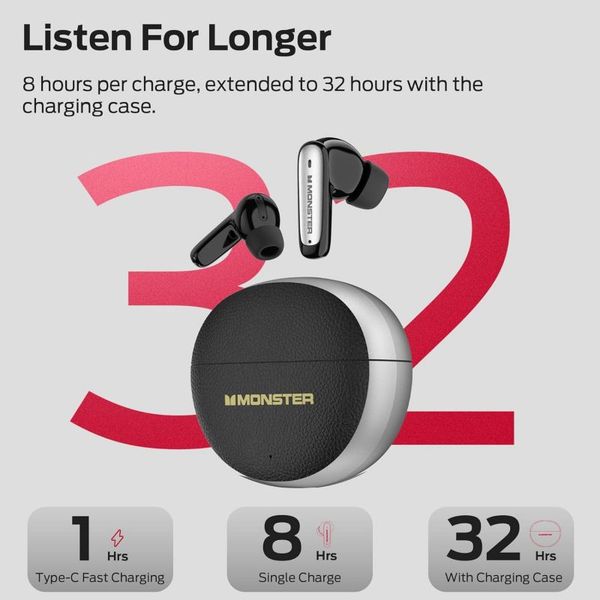 MONSTER N-LITE 310 TWS BLUETOOTH BLACK