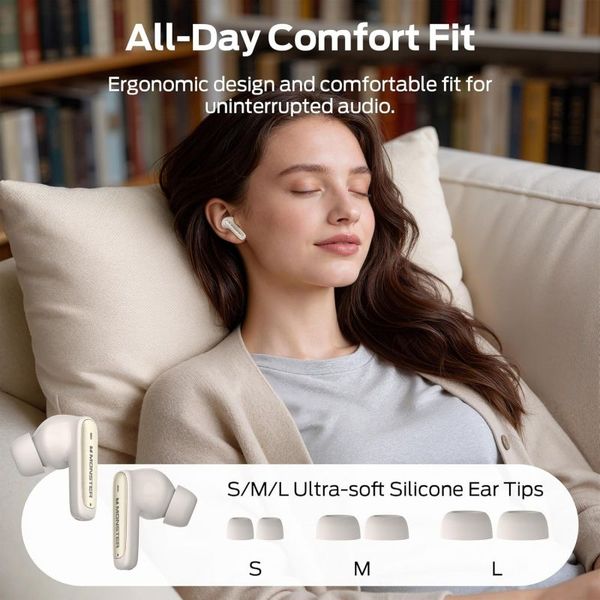 MONSTER N-LITE 310 TWS BLUETOOTH NUDE BEIGE