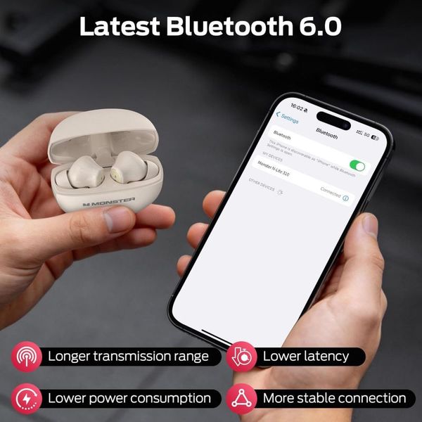 MONSTER N-LITE 310 TWS BLUETOOTH NUDE BEIGE