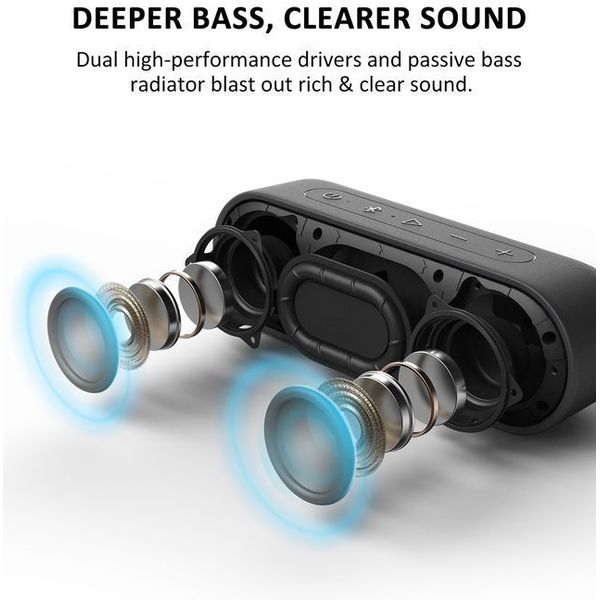 BLUETOOTH ΗΧΕΙΟ AUDIO ACC TRIBIT XSOUND GO BTS38 PORTABLE BLUETOOTH SPEAKER NEW BLACK