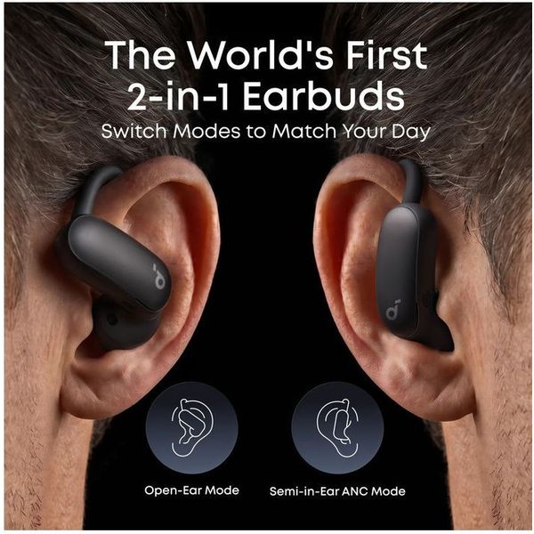 ANKER SOUNDCORE AEROFIT 2 PRO BLUETOOTH EARPHONES BLACK