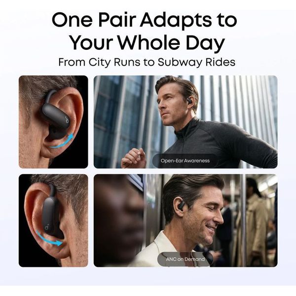 ANKER SOUNDCORE AEROFIT 2 PRO BLUETOOTH EARPHONES BLACK