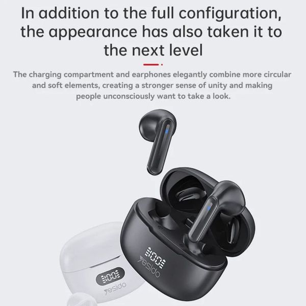 YESIDO TWS19 BLUETOOTH HEADSET BLACK