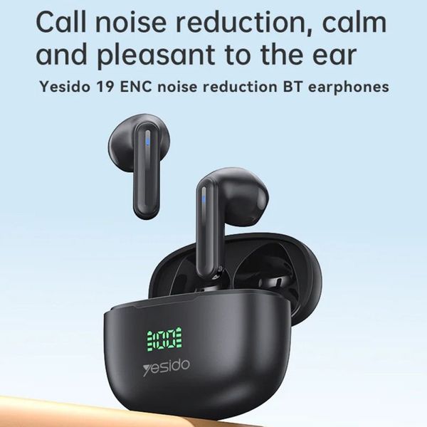 YESIDO TWS19 BLUETOOTH HEADSET BLACK