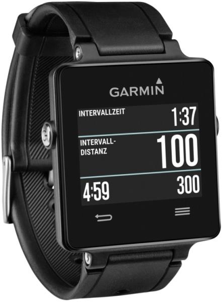 Garmin smartwatch top black