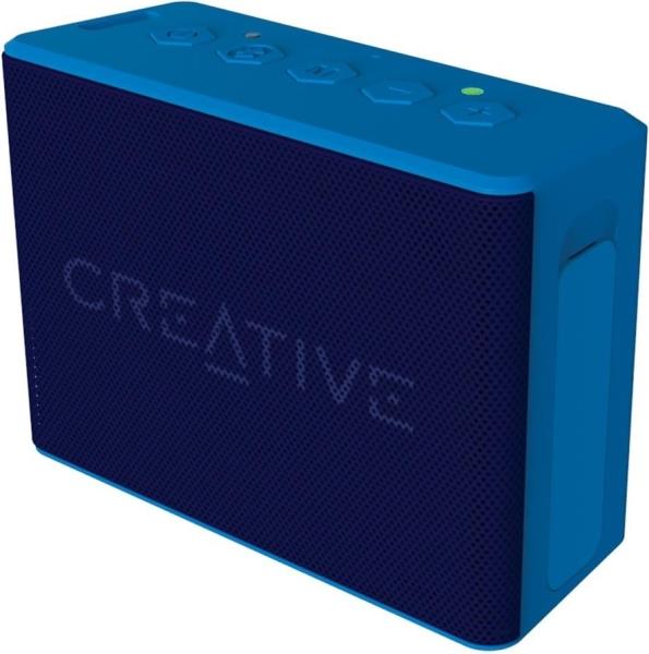 Creative Muvo 2C Palmsized Waterresistant Bluetooth Speaker With Builtin MP3 Player Blue
