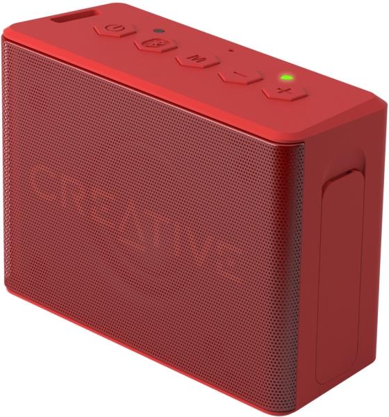 Creative Muvo 2C Palmsized Waterresistant Bluetooth Speaker With Builtin MP3 Player RED
