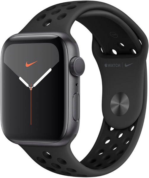 Apple Watch Series 5 Nike Mx3w2 44mm GPS Space Grey Aluminum Case With Black Sport Band Smartwatches TEL.067382