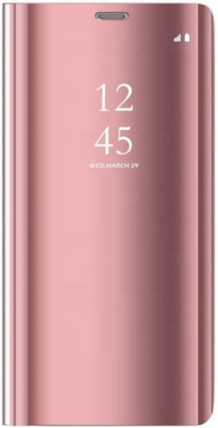 Smart Clear View Flip Case For Samsung A21s Pink Θηκη