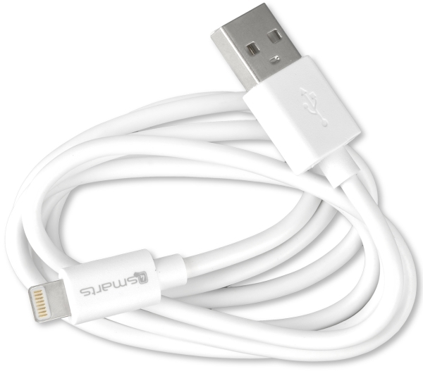 4smarts Basic Lightning Cable 1M Ios14 White Καλωδιο (TEL.071687)