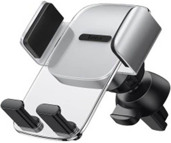 Baseus Easy Control Clamp CAR Mount Holder A SET Silver Βασεις