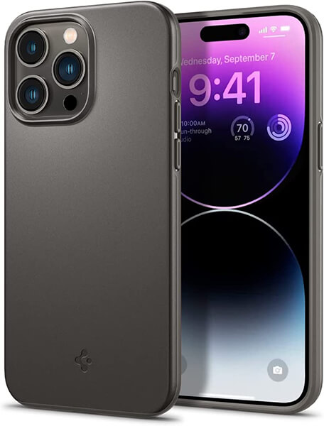 Spigen Thin FIT Gunmetal For Iphone 14 PRO - Θηκη (TEL.201416)