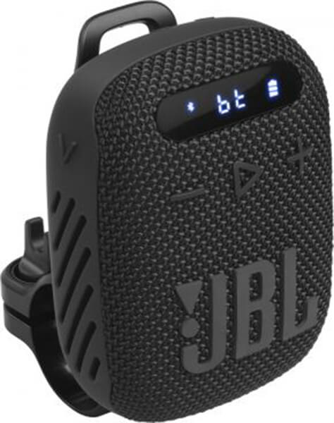 JBL WIND 3 5W + SCREEN WATERPROOF BLUETOOTH SPEAKER BLACK