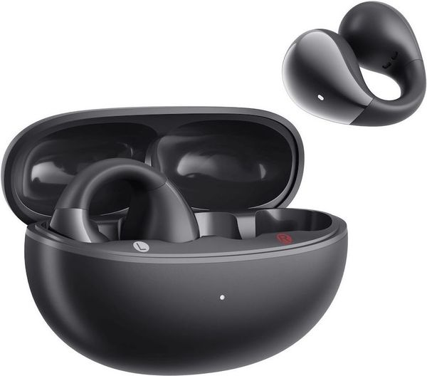 QCY CROSSKY C30 BLACK OPEN EAR TPU EARCLIP BASS ENHANCE ALGO. BT 5.4 DUAL CONNECTION EARBUDS 25H