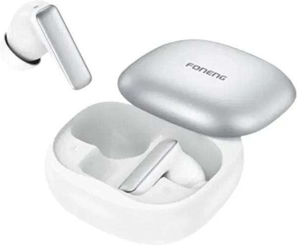 TRUE WIRELESS BLUETOOTH EARPHONES FONENG BL166 SLIDING-LID ANC+ENC SILVER