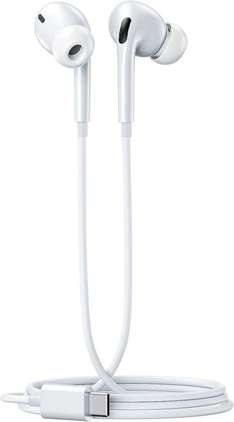 EARPHONE USB-C WK YB06 WHITE