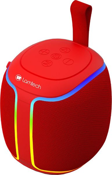 LAMTECH RGB DETACHABLE WIRELESS SPEAKERS 5W RED LAM981005