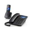 motorola c4201 combo ensyrmato dect cordless phone black photo motorola c4201 combo ensyrmato dect cordless phone black photo