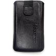 leather pouche aniline case black gia apple iphone 4 photo