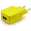 connect it ci 599 usb wall charger 1a colour line yellow universal photo