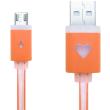 creev mu 200l micro usb to usb led light cable 1m orange photo