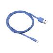 canyon cns mfic2b charge sync mfi flat cable with lightning connector blue photo
