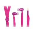 logilink hs0026 string earphone with inline microphone pink photo