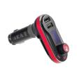 akai fmt 66b bluetooth car fm transmitter hands free and charger red photo