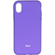 ROAR COLORFUL JELLY BACK COVER CASE FOR APPLE IPHONE X PURPLE