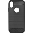 forcell carbon back cover case for apple iphone x black photo