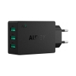 aukey pa u35 ultra fast charger 3x usb with aipower 30w 6a photo