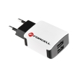 forcell travel charger universal 2a with 2xusb socket photo