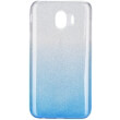 forcell shining back cover case for samsung galaxy j4 2018 transparent blue photo
