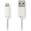 nedis ccgp39300wt20 sync and charge cable apple lightning 8 pin male usb a male 2m white photo