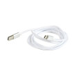 CABLEXPERT CCB-MUSB2B-AMBM-6-S COTTON BRAIDED MICRO-USB CABLE METAL CONNECTORS 1.8M BLISTER SILVER