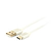 CABLEXPERT CCB-MUSB2B-AMCM-6-S COTTON BRAIDED TYPE-C USB CABLE METAL CONNECTORS 1.8M BLISTER SILVER