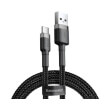 baseus cable cafule type c 3a 05m grey black photo