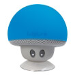 logilink sp0054bl mobile bluetooth speaker mushroom design blue photo
