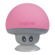 logilink sp0054pk mobile bluetooth speaker mushroom design pink photo