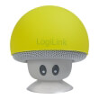 logilink sp0054yw mobile bluetooth speaker mushroom design yellow photo