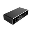 gembird dac wpc 01 digital alarm clock with wireless charging function black photo