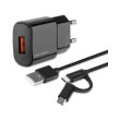 4smarts fast wall charger voltplug qc30 18w with combocord cable black photo 4smarts fast wall charger voltplug qc30 18w with combocord cable black photo
