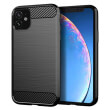 forcell carbon back cover case for apple iphone 11 61 black photo