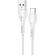 hoco cable usb cool power charging data cable for type c 1m white photo