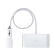 hoco lcd one pull three car charger z13 silver photo hoco lcd one pull three car charger z13 silver photo